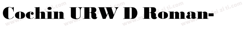 Cochin URW D Roman字体转换